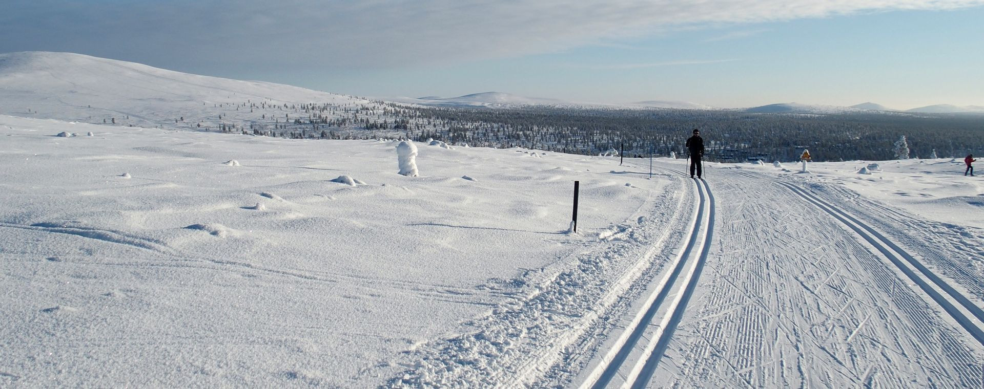 Piste de ski de fond - Saariselkä - Laponie - Finlande