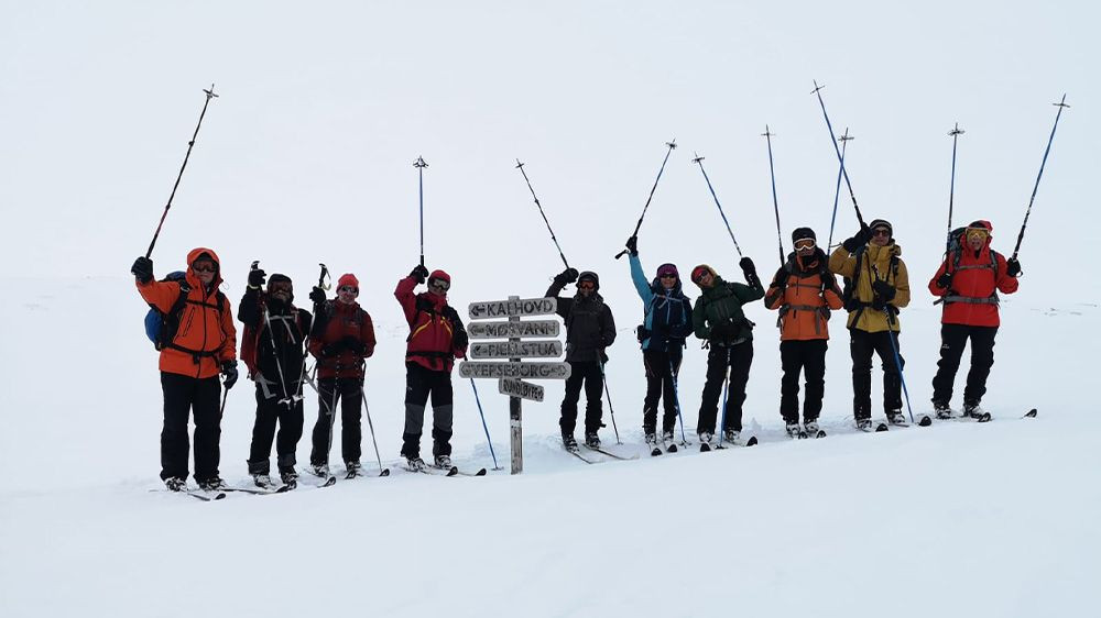 Groupe Skieurs Traversee Hardanger Norvege C Pierre Jean Pradalier - Norvège