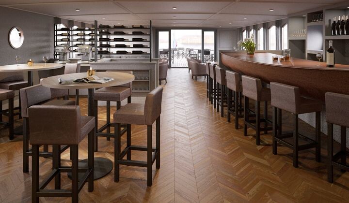 Lounge en bar op het schip Magnifique IV
