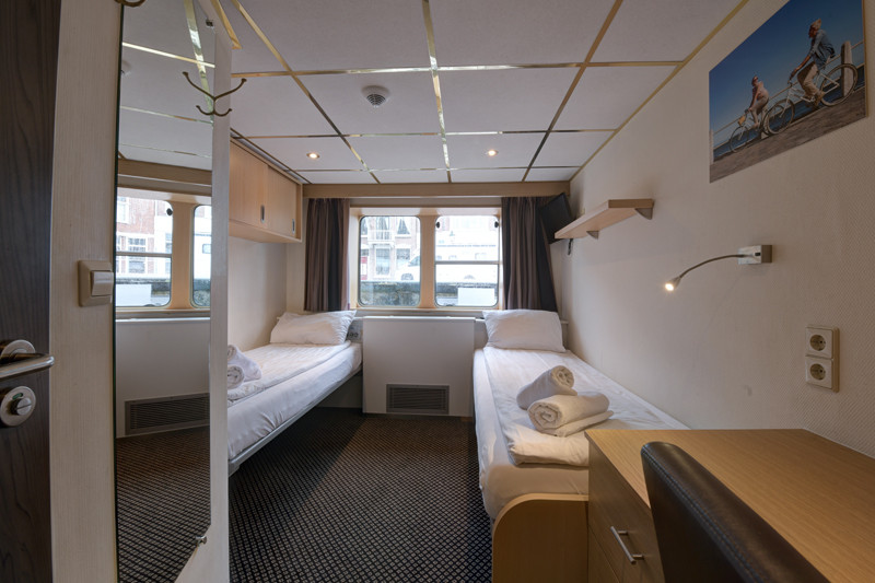 Cabines op het benedendek