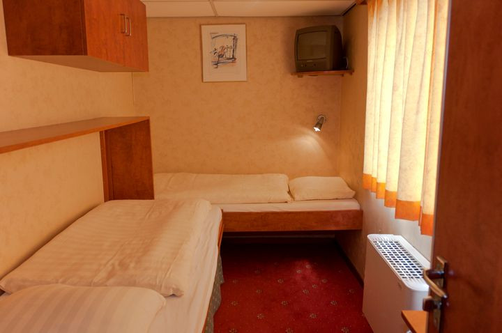 Hut met aparte bedden