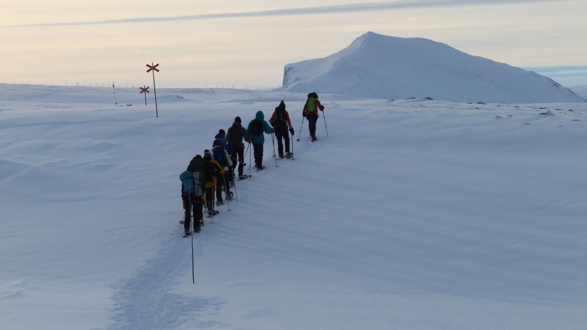 Randonnée en raquettes sur la Kungsleden - Laponie - Suède