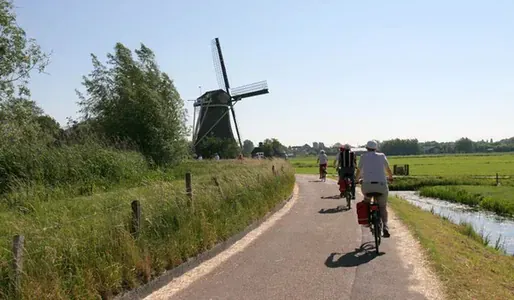 De fiets- en bootroute door Zuid-Holland